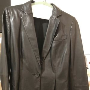 Black small leather jacket